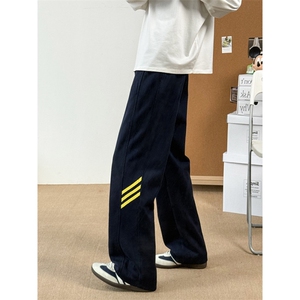 宽松华棉62%显瘦显高垂顺阔腿裤潮流高街M-5XL X2550特批32图片