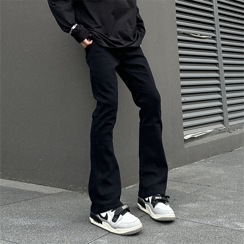 现货主推弹力渐变大码直筒微喇毛边牛仔裤K860-K861-K866-P50,男装牛仔裤,星座205