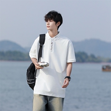 M-8XL夏季新款刺绣纯棉短袖翻领POLO衫2516-P40.45（控69｝，男装Polo衫，星座109-1