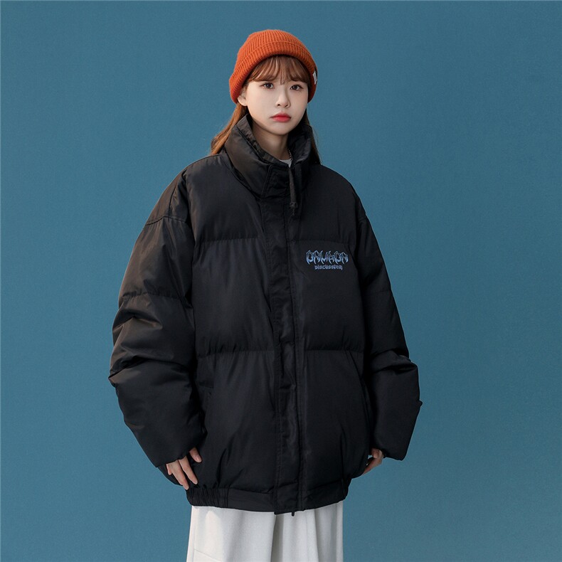 白鸭绒中性冬季潮流字母印花百搭立领羽绒服YR221P195控258,男装羽绒服,A247A