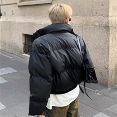 韩系新款短款面包服棉袄冬季宽松保暖百搭男女棉服MF193-P95，男装棉衣，星座412-3