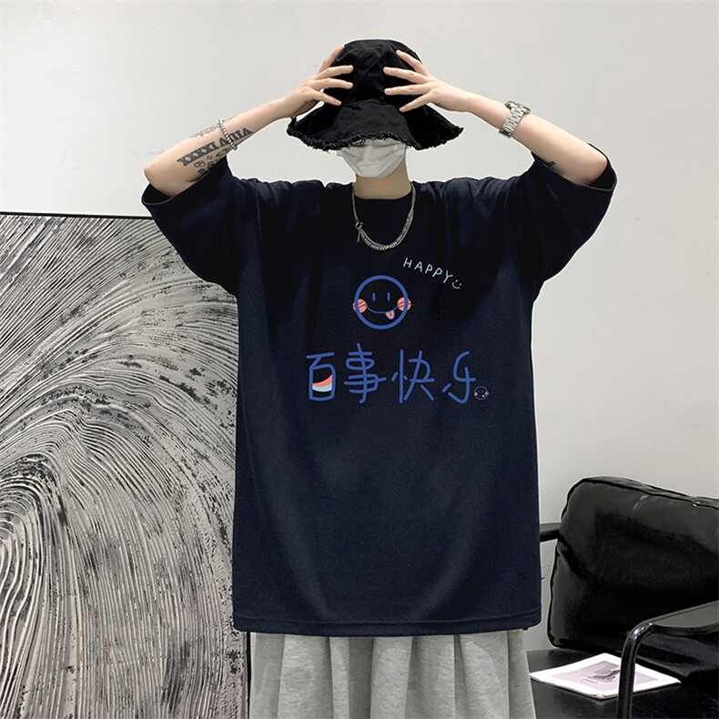 Q11183-P30春夏季七分袖t恤男大码五分袖男短袖中袖大皂风,男装T恤,电商A040