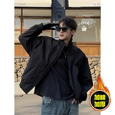 黑色加厚棉服