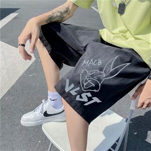 五分短裤男夏季薄款中裤新款运动宽松潮流青年沙滩裤子DK66-p20,男装牛仔裤,星座1008-2