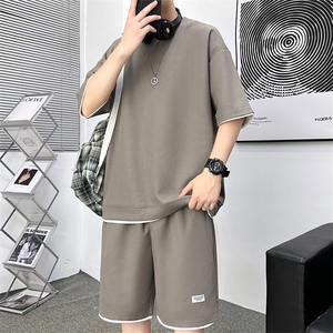 新款休闲华夫格图片