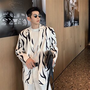 【2025秋装】炸街西装外套男潮牌痞帅高级感西服 H1089 P125图片
