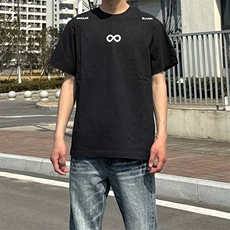 万针全刺绣解构设计260克重磅双纱纯棉高品质美式高街短袖T恤特35，男装T恤，电商A486