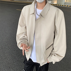 夹克男士韩版潮流纯色文艺帅气宽松百搭2025春季ins外套W5976-P67，男装夹克，星座412-3
