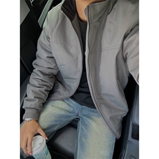 抖音得物美式潮休闲夹克春季立领纯色复古工装加厚棉服外套AMY01，男装夹克，电商A443