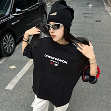 抖音得物高品质二开240克宽松纯棉美式潮牌三条杠织带短袖T恤，男装T恤，电商A486