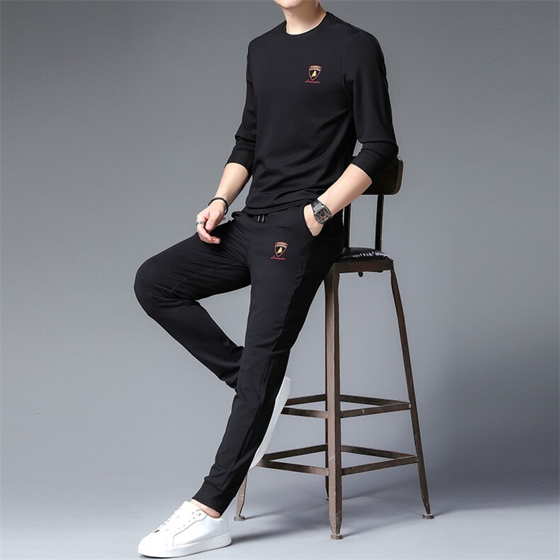 ANT8039钱塘2020-3秋季新款时尚舒适男士套装休闲运动两件套P117,男装休闲套装,钱塘207-3