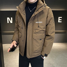 主推款标50优质白鸭绒男羽绒服连帽休闲外套A329-YR2328-P195，男装羽绒服，电商A329