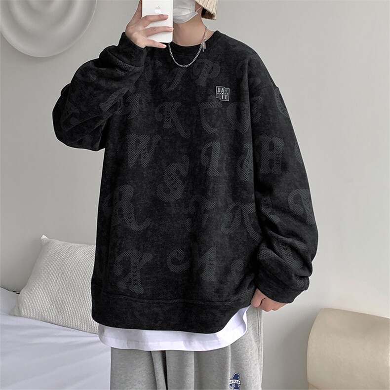 开春新款美式满印数码印花卫衣男高街bf风潮流上衣MY02391-P40,男装卫衣,星座308B-2