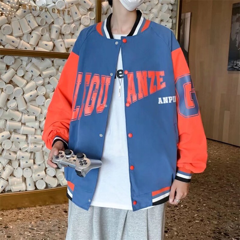 潮流夹克潮男春季棒球领夹克J9057P38，男装夹克，星座1116-2