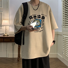 麂皮绒短袖t恤男大码半袖男酒店风JD82403-P25，男装T恤，电商A040