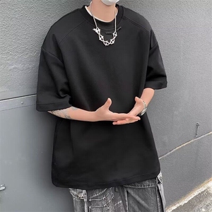 网络图现货   美式复古高街金属装饰潮流百搭宽松短袖T恤JM25-P30图片