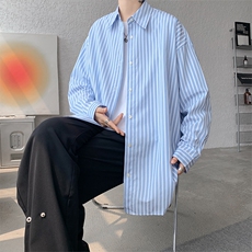 现货CS1106-批45秋冬毛衣卫衣外套的潮流必搭品条纹衬衫，男装针织衫/毛衣，电商A059