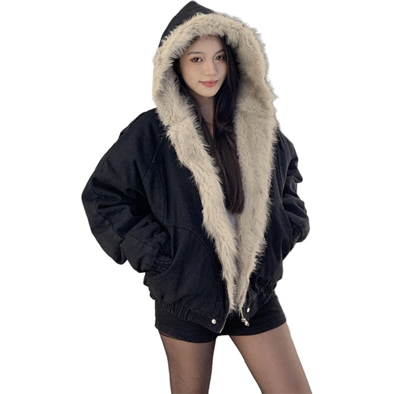 现货高品质美式高街冬季重磅硬挺短款座山雕毛领棉衣男女加厚外套，男装棉衣，电商A486