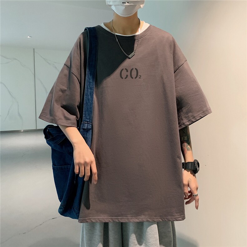 短袖男夏宽松纯棉T恤男百搭港风韩版情侣中性日系潮DT0251P20,男装T恤,星座1016-1（原电商B408-1）