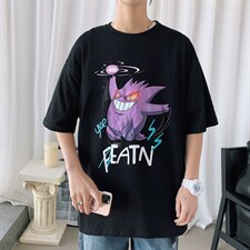 图案已注册港风日系休闲情侣潮大码风短袖T恤男713F25控38，男装T恤，星座227-7