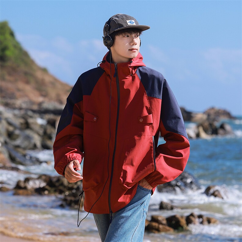 直播数据款 山系户外美式防风防水防污冲锋衣夹克外套 6621-P70图片