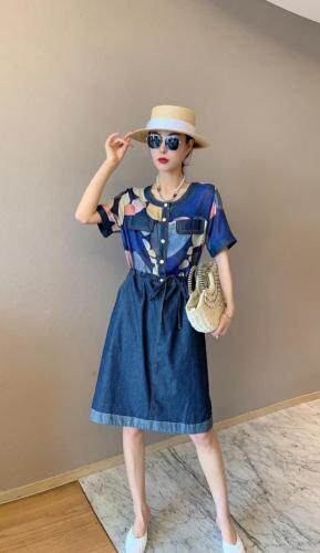 夏季新款牛仔连衣裙，女装连衣裙，斐媞梦 FTM