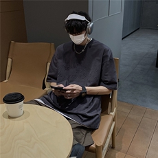 港风钢印字母潮短袖T恤男DT77775P25块特价控48：供抖音视频，男装T恤，星座227-7