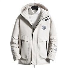 新款男士休闲连帽加厚保暖棉衣外套棉袄冬季防寒开衫男装M988P75，男装羽绒服，电商B226-2（原B217-2）