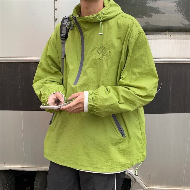 美式户外机能连帽宽松防晒速干夹克外套冲锋衣QF07P35,男装夹克,星座1116-2