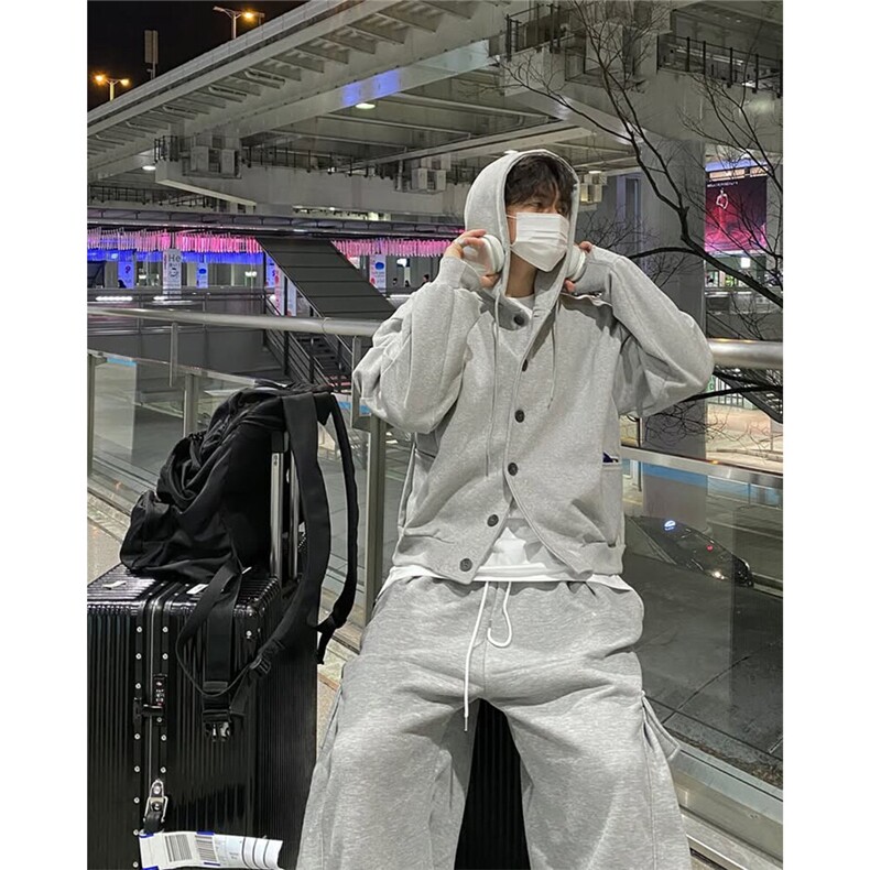 短款卫衣连帽夹克春季时尚外套1209-1-JK22-P60,男装夹克,星座1209-1