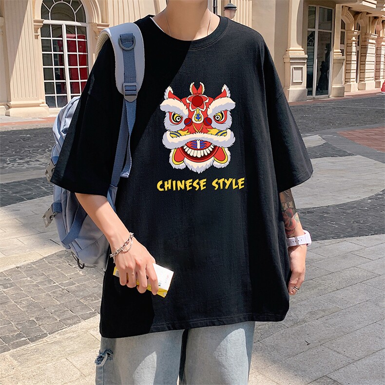 DX17185-P20纯短袖t恤男大码半袖打底衫宽松体恤衫港风,男装T恤,电商A040