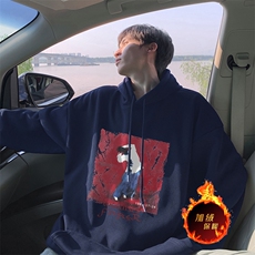 抖音得物供货可提供视频秋冬重磅美式宽松连帽卫衣DL2077，男装卫衣，电商A486