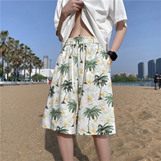 抖音品质夏季透气薄款冰丝舒适宽松沙滩裤B315-K24094-特p20控38，男装休闲裤，电商B315