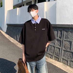 特P50 无差价新款时尚夏季假两件潮流POLO衫-POLO02 港风图片