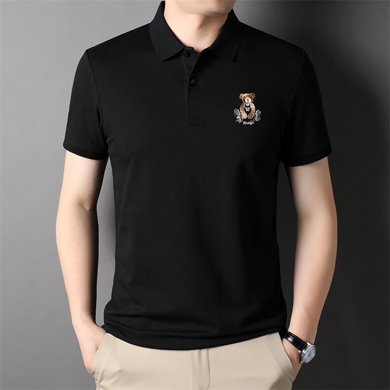 POLO衫男士短袖t恤翻领2023夏季新款潮牌休闲商务男装上衣,男装T恤,电商B212（原钱塘6029）