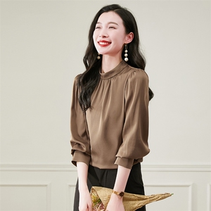 女装女士精品蕾丝衫雪纺衫1-3320常规单件套头百搭20图片