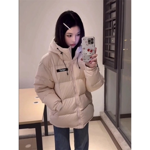 2025新款极寒韩系连帽棉服女短款冬季加厚小个子棉袄情侣学生外套图片
