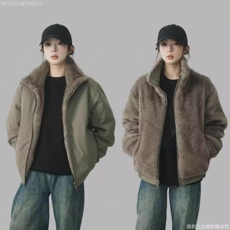 1506-1/MS50381/P106双面穿座山雕棉服男款冬季帆布外套美式复古,男装棉衣,星座1506-1