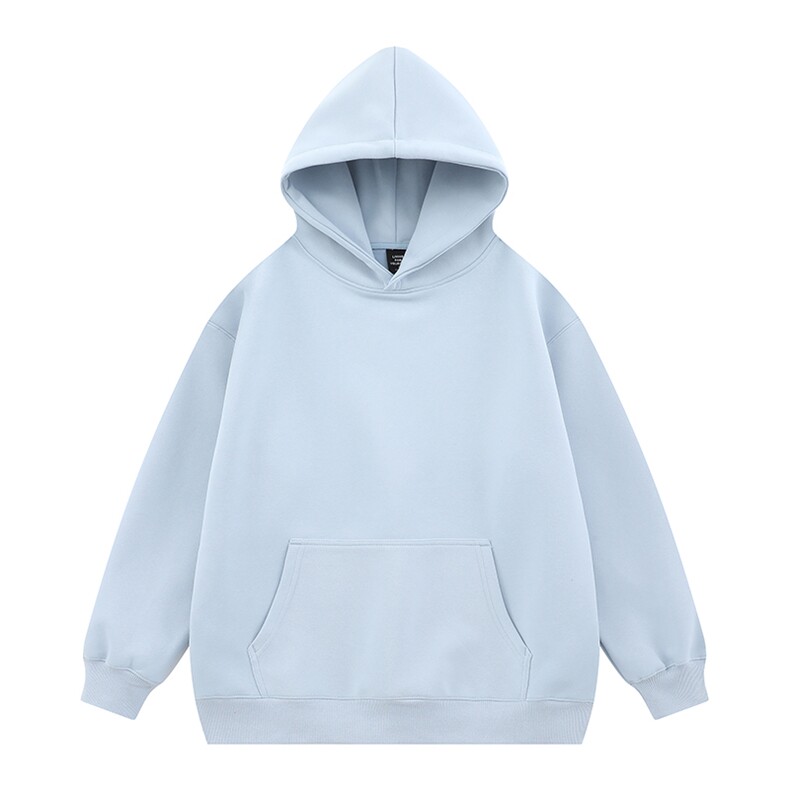二开420g重磅美拉德色系纯色连帽卫衣打底衫男女情侣装016-P55,男装T恤,电商A441