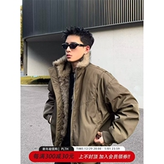 重磅立领工装外套男士2025春秋美式机车夹克，男装夹克，四季星座505