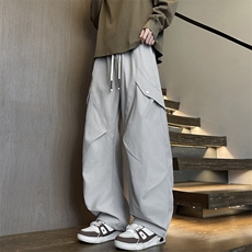 2025新款休闲工装阔腿裤男式百搭户外运动裤-K3033-P43，男装工装外套，星座1105