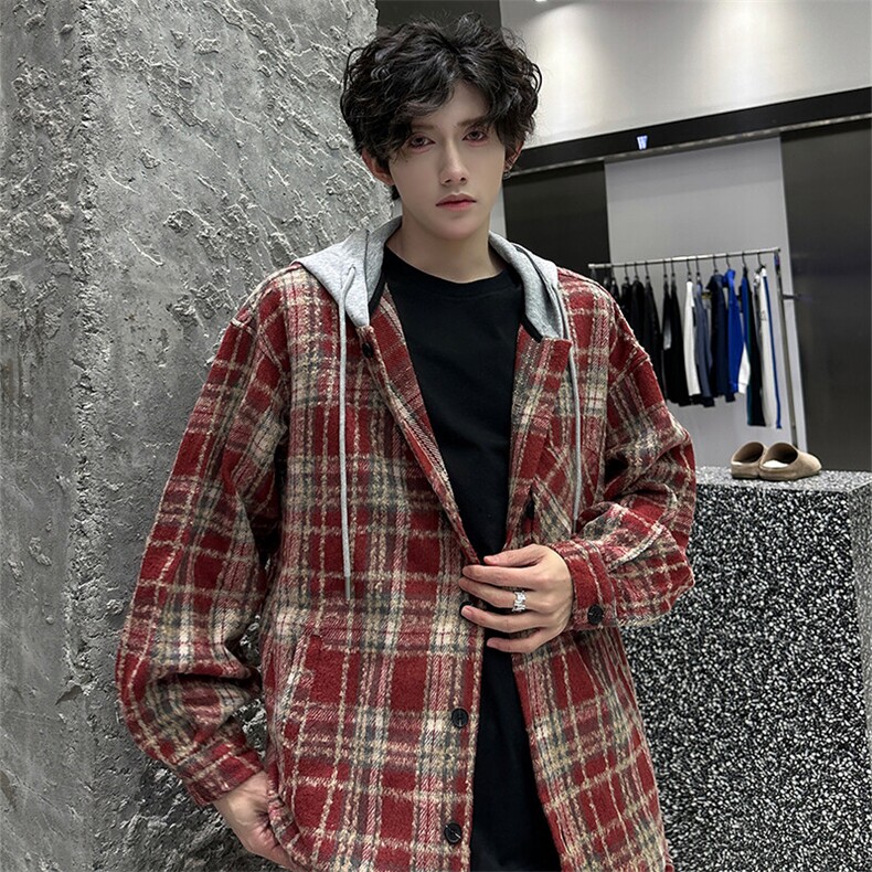 2025春季新款潮小香风呢料外套休闲连帽夹克XZ811A-JK3016-P75图片