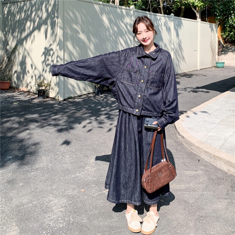 有货春装新款牛仔套装裙2026新款AD1003-P196K318,女装套装/套裙,2B187