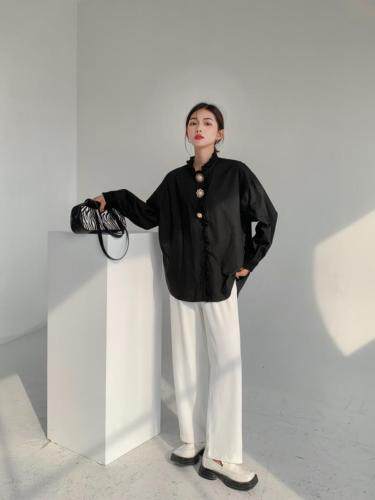 时尚潮流百搭衬衫上衣，女装衬衫，佰尚仑