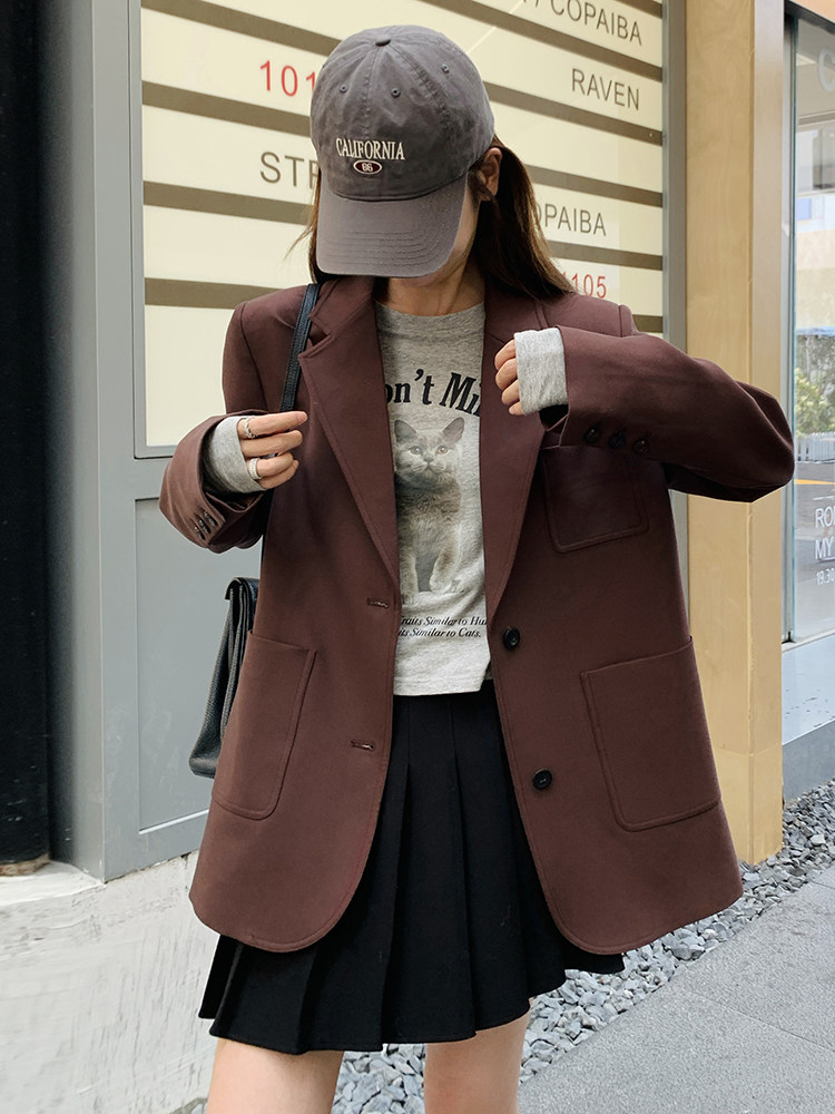 新款红色西装外套【现货】5022P135K188，女装西装，浙宝192（原082）