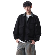 春款现货复古休闲工装夹克男士翻领宽松外套JK02656-P78，男装夹克，星座308B-2