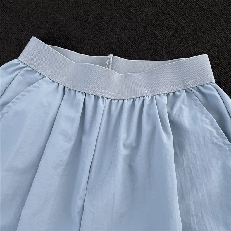松紧腰休闲阔腿裤女纸片裤2025夏季百搭宽松高腰显瘦直筒裤山本裤,男装休闲裤,星座1210-1