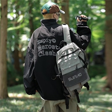 春秋季日系工装风立领夹克男女情侣潮牌刺绣宽松休闲外套M012，男装夹克，星座1116A-1（原606A）