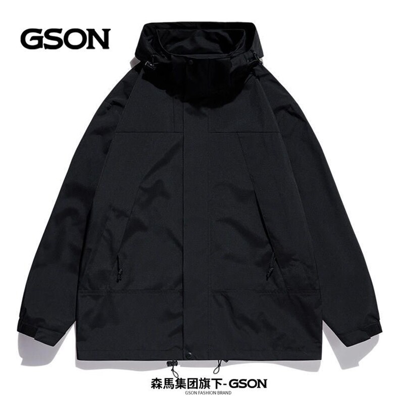 秋冬户外三合一冲锋衣男女可拆卸防风防水登山服,女装棉衣/棉服,星座1511
