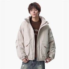 新款冬季大码羽绒棉服棉袄连帽工装韩版宽松外套A436-2533-P98，男装棉衣，电商A436